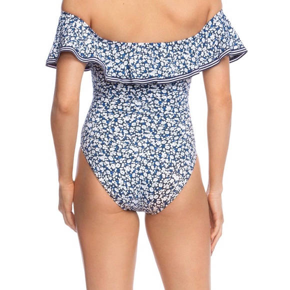 SOLD Lauren Ralph Lauren Ditsy One Piece Swimsuit - Picture 2 of 9